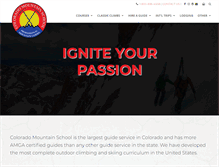 Tablet Screenshot of coloradomountainschool.com